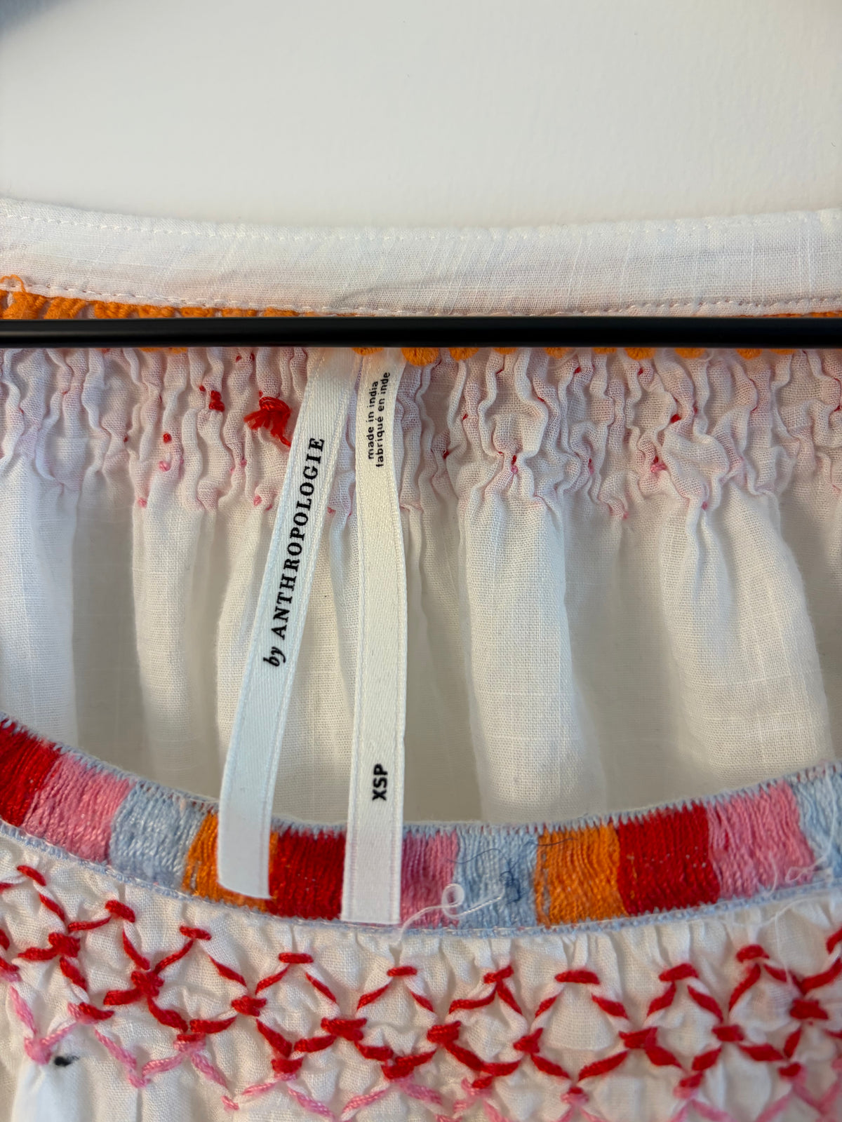 Anthropologie Embroidered Top