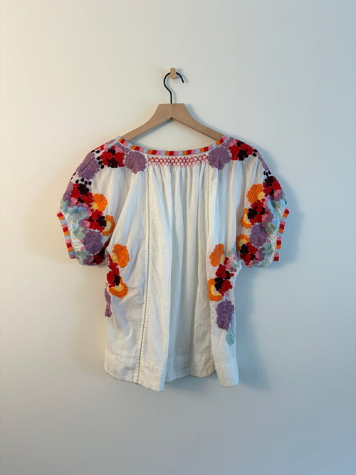 Anthropologie Embroidered Top