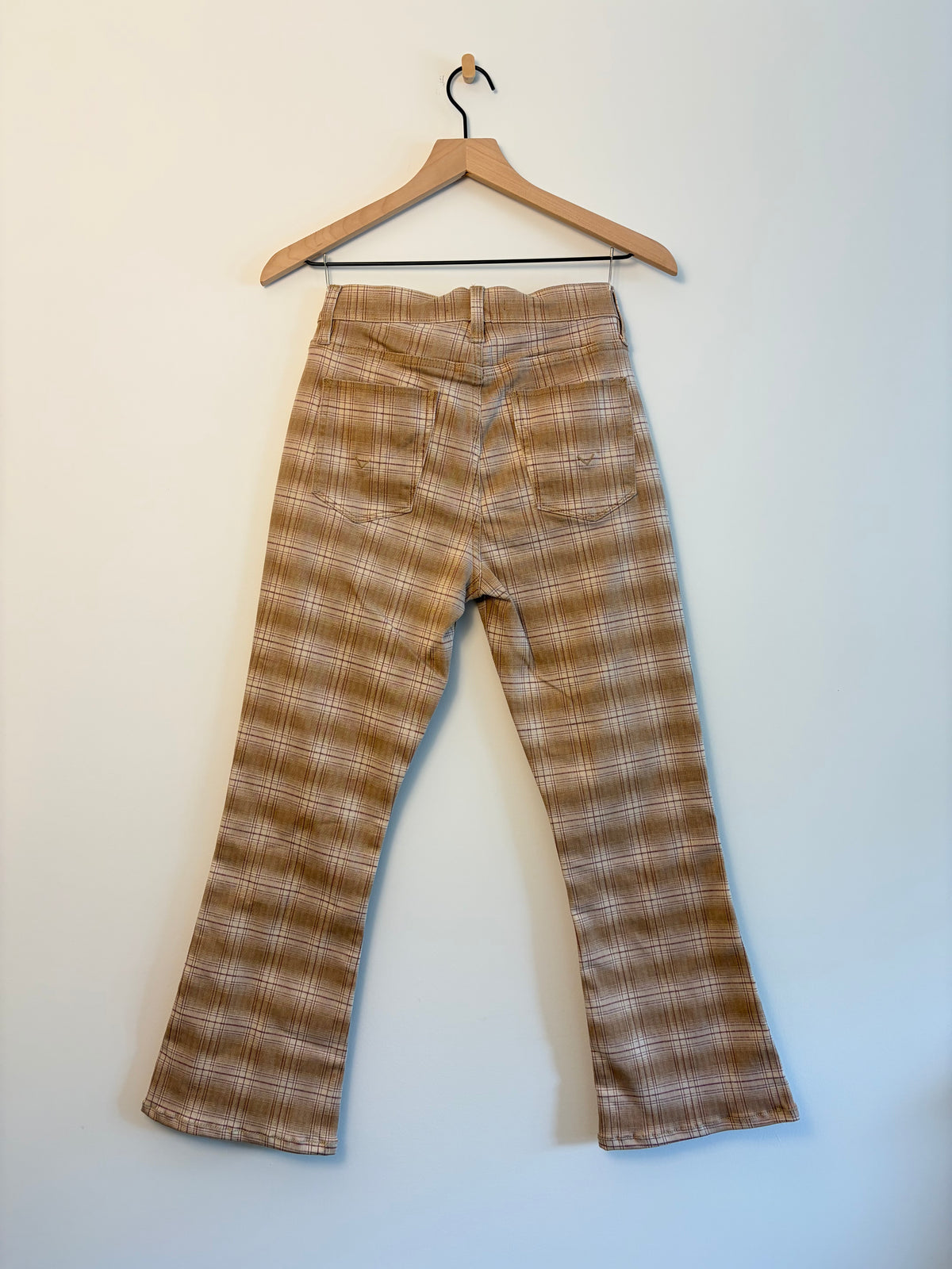 Hudson/Los Angeles Cropped Plaid Pants
