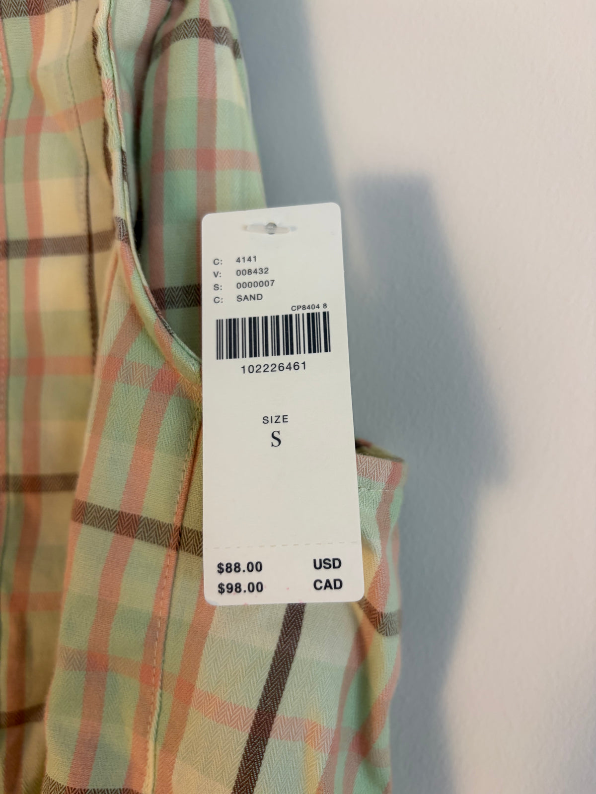 Anthropologie/LyreBird Plaid PJ’s NWT