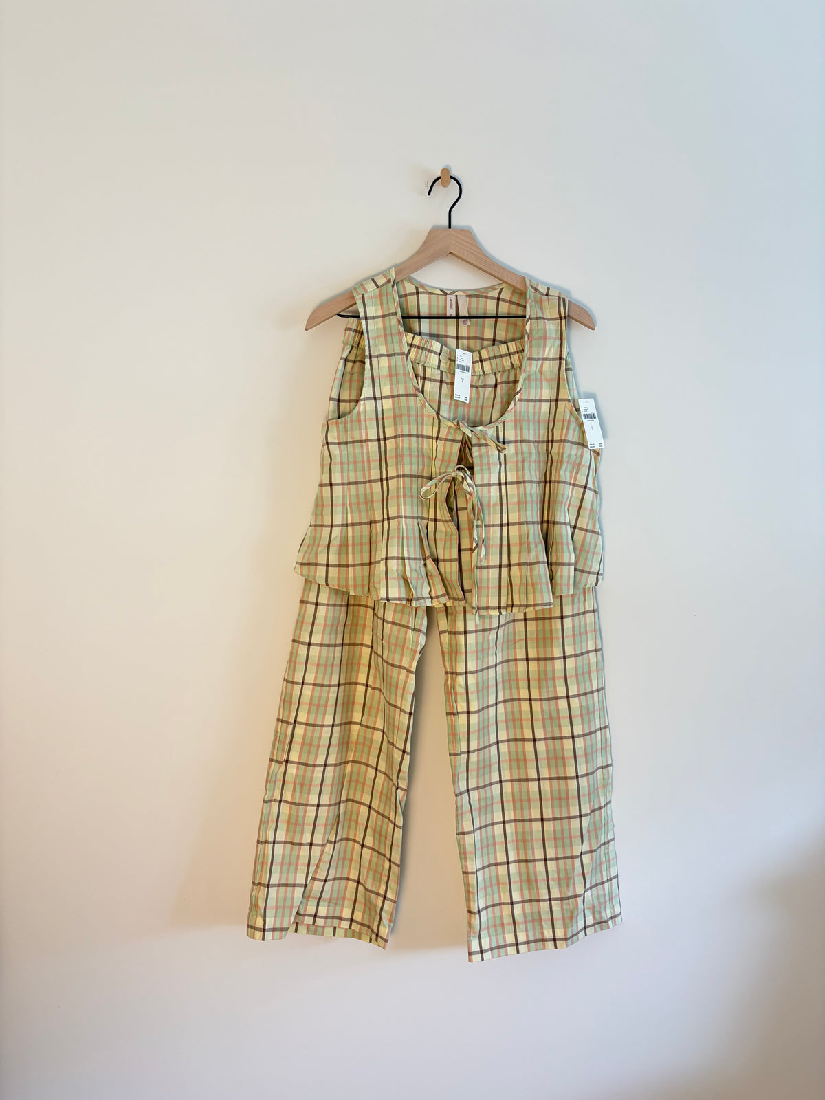 Anthropologie/LyreBird Plaid PJ’s NWT