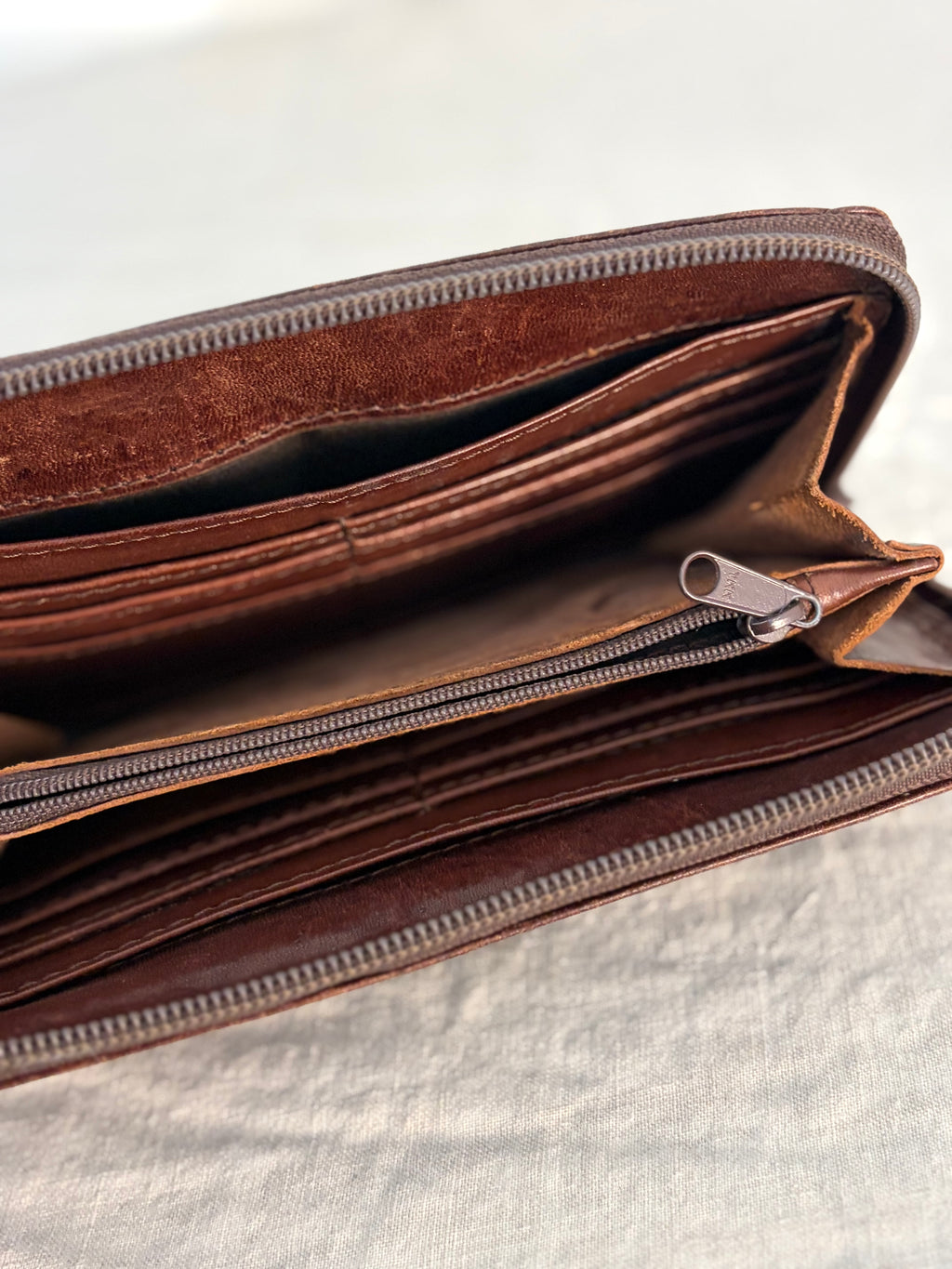 Vintage Leather Wallet/Clutch