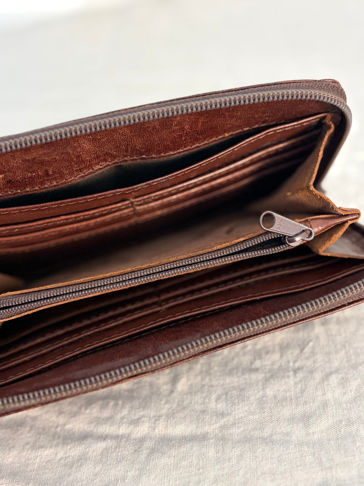 Vintage Leather Wallet/Clutch