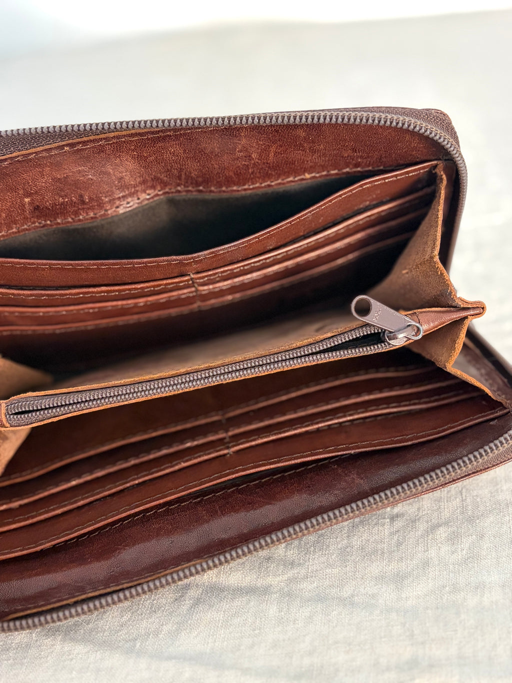 Vintage Leather Wallet/Clutch