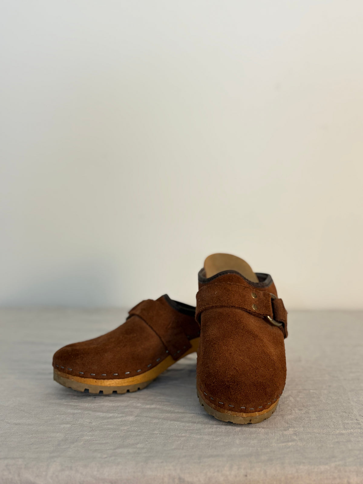 Vintage Suede Clogs