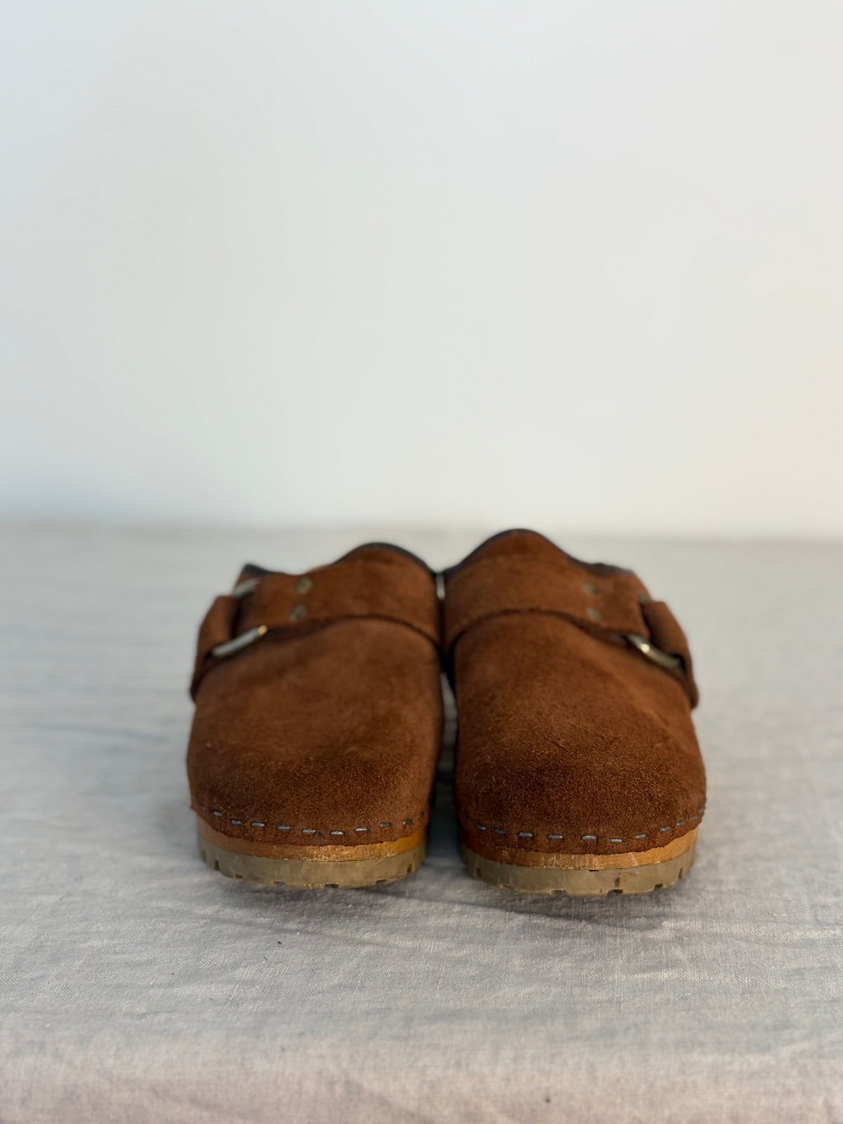 Vintage Suede Clogs