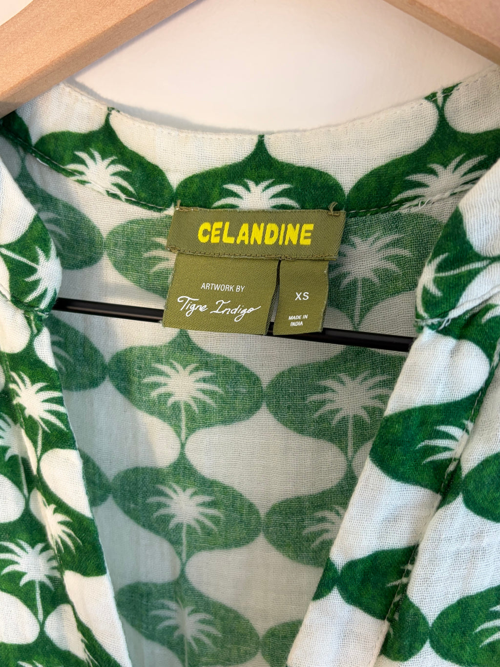 Anthropologie/Celandine Green Maxi Dress