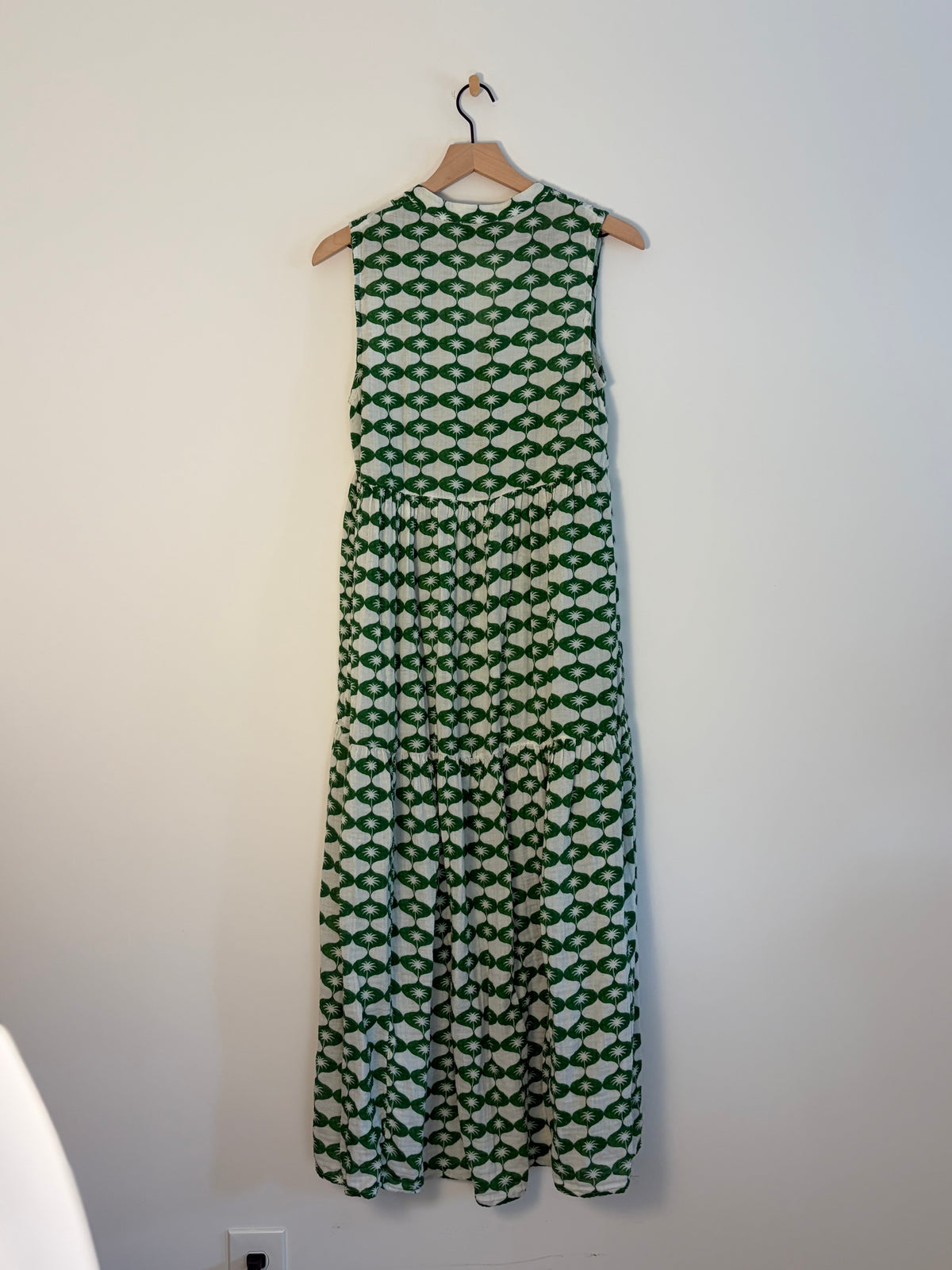 Anthropologie/Celandine Green Maxi Dress