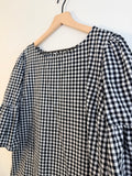 Vintage Black & White Gingham Top