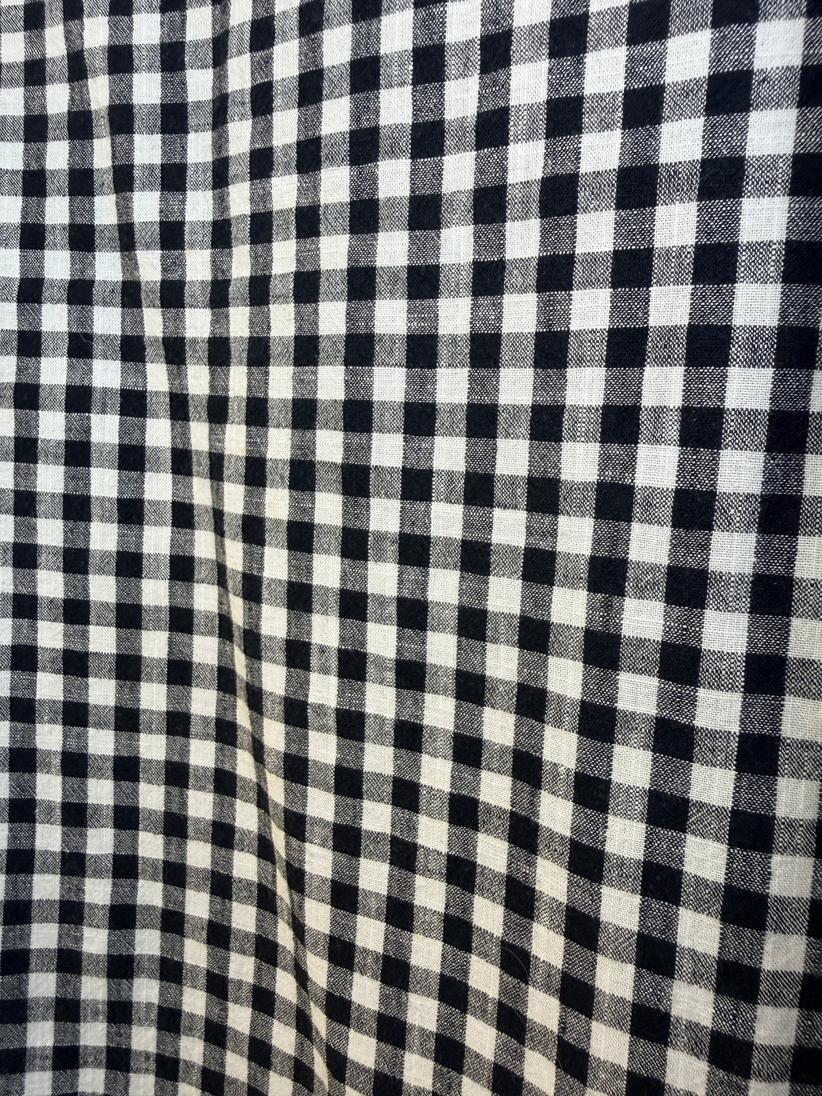 Vintage Black & White Gingham Top
