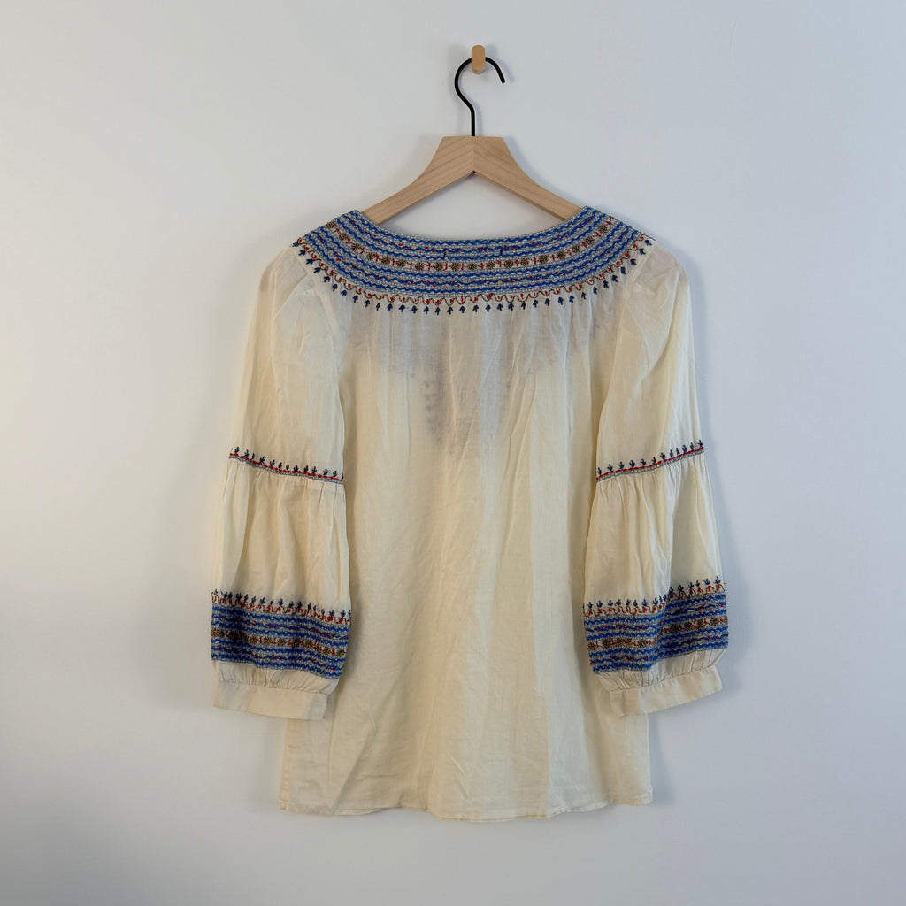 Vintage Lucky Brand Embroidered Top