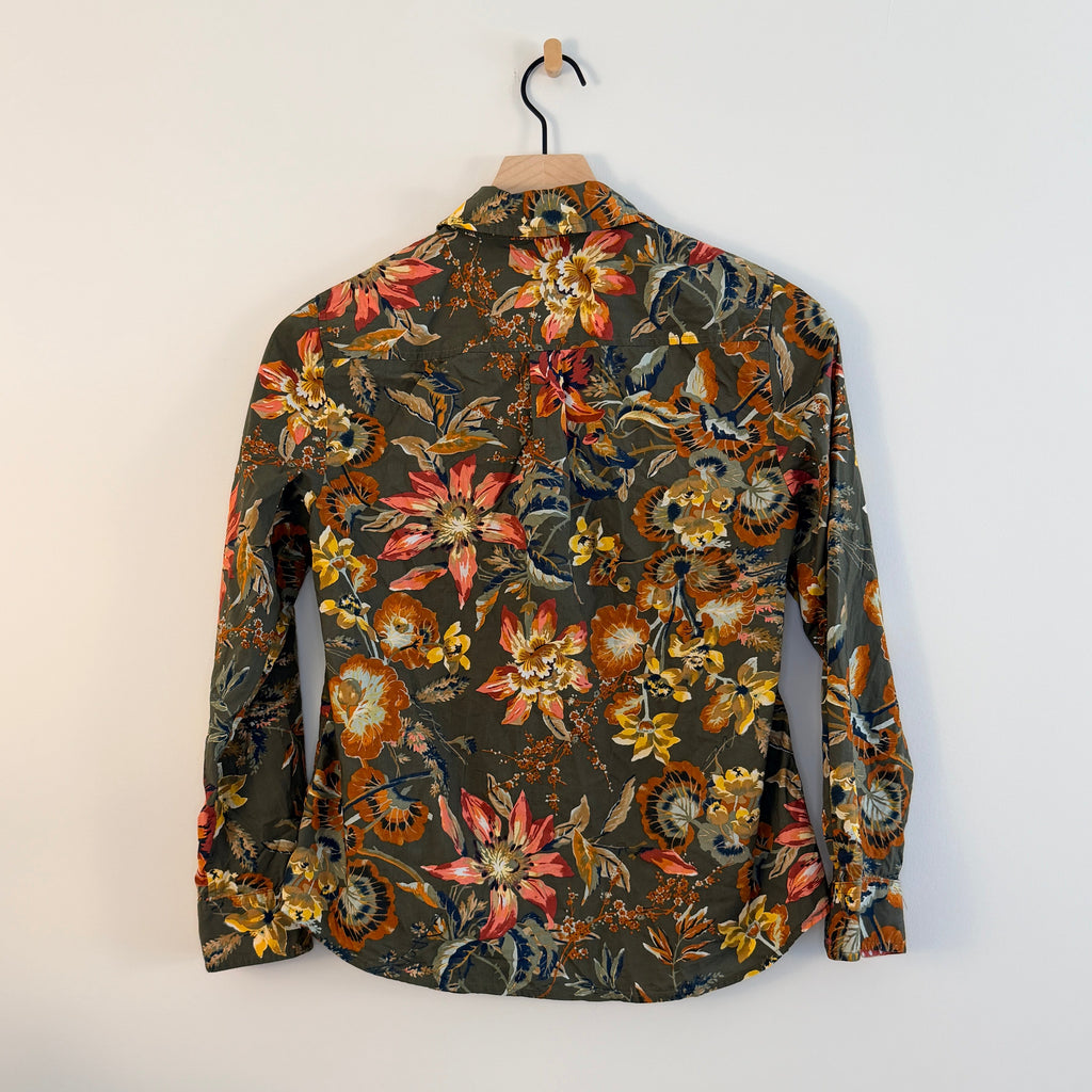 Vintage Talbots Floral Button-Up