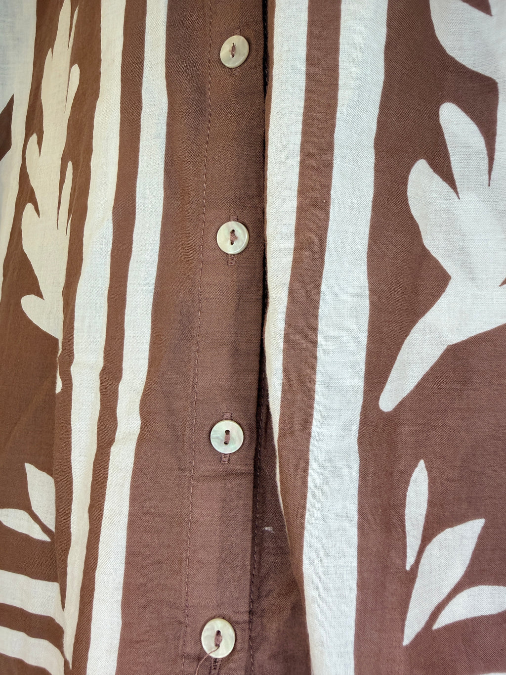 DR2 Brown Patterned Blouse