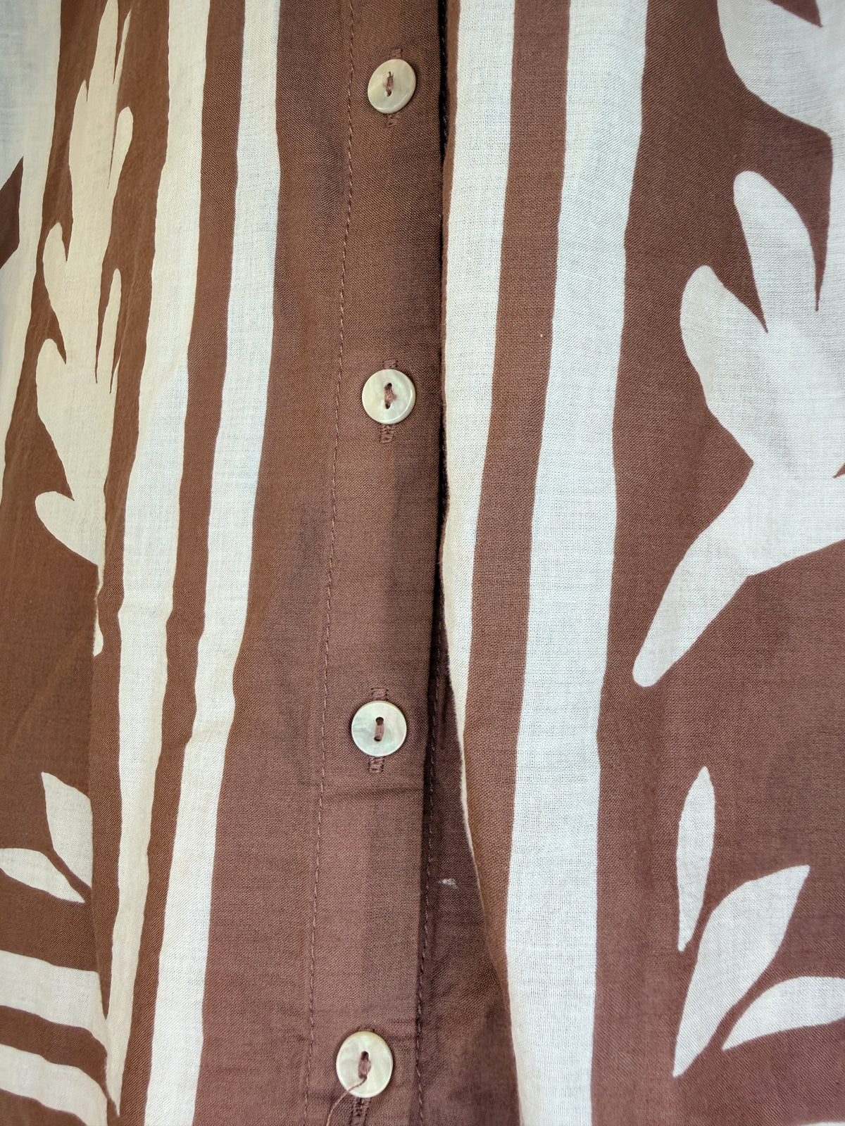 DR2 Brown Patterned Blouse