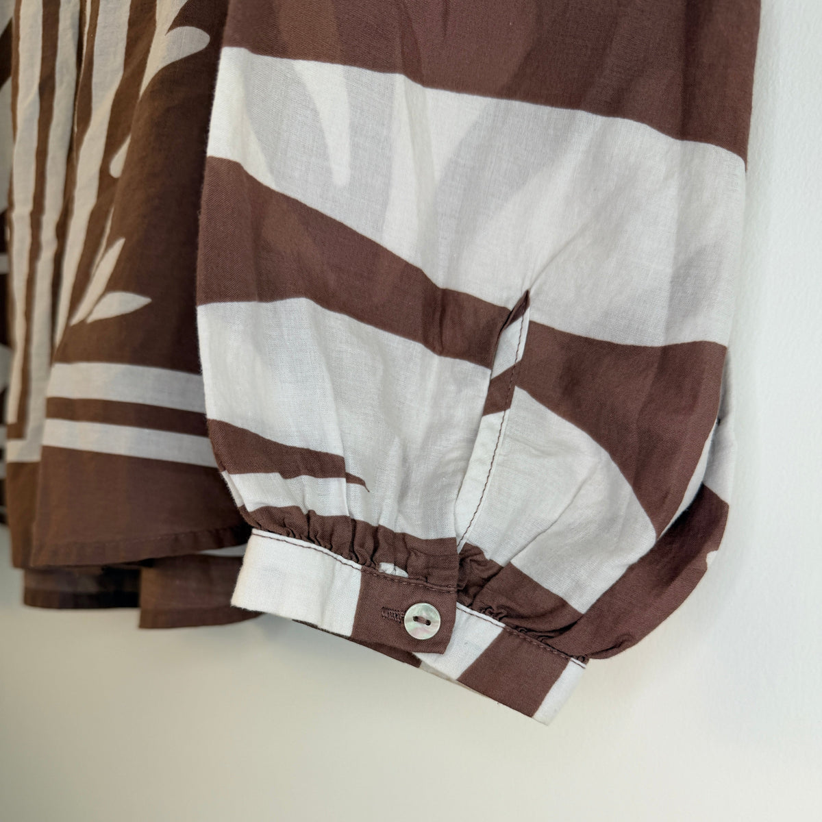 DR2 Brown Patterned Blouse