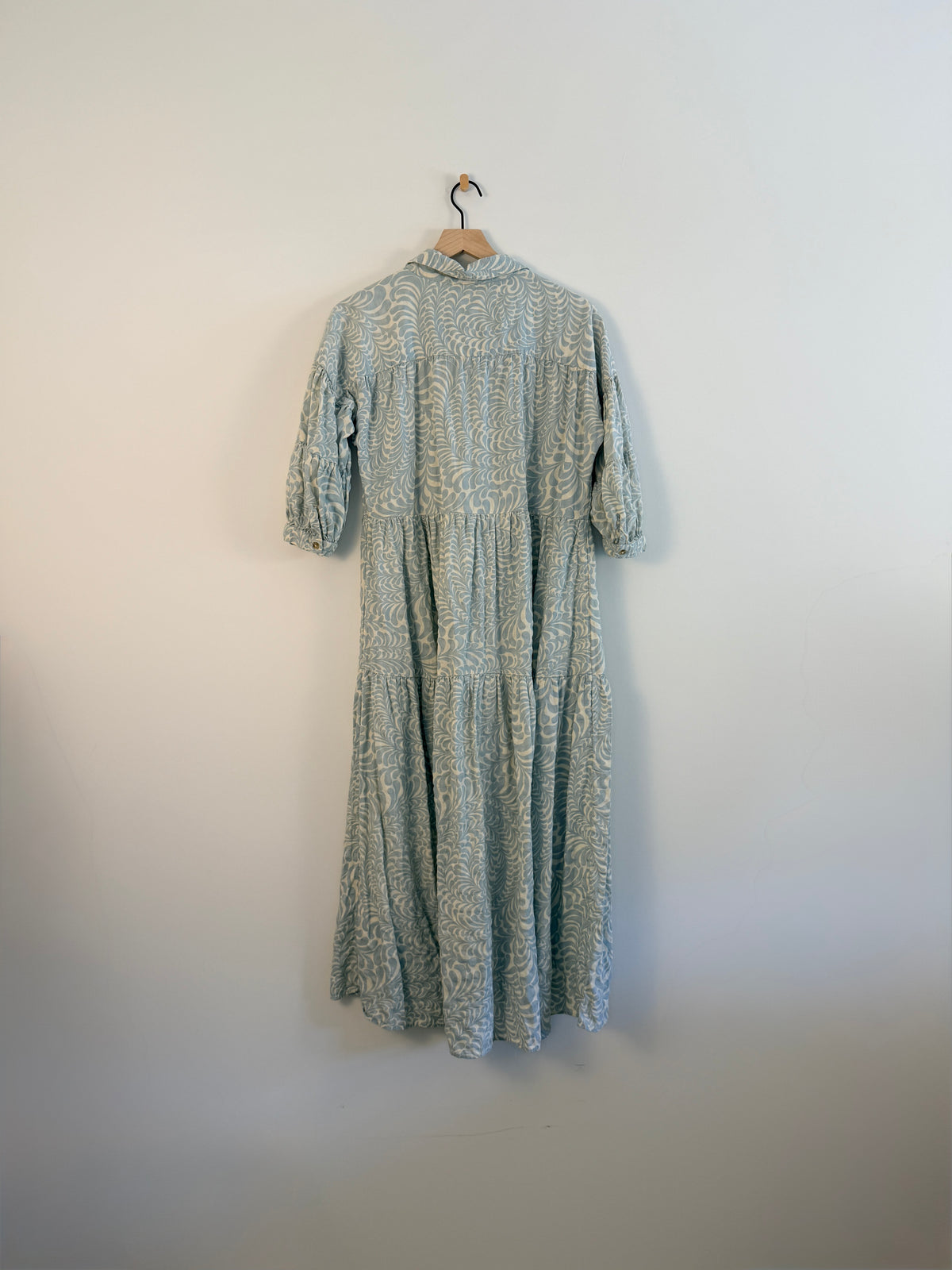 Blue Anthro Midi Dress