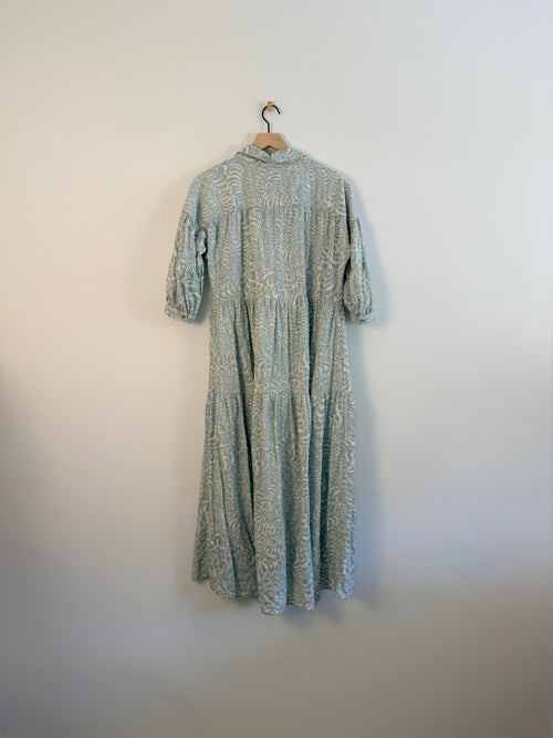 Blue Anthro Midi Dress